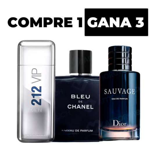 IF2 - [PAGA 1 LLEVA 3] - SAUVAGE, BLEU DE CHANEL Y 212 VIP